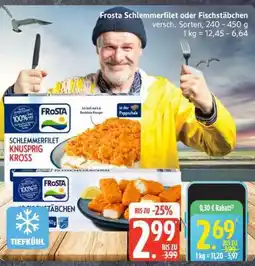 Edeka FROSTA Schlemmerfilet oder Fischstäbchen Angebot