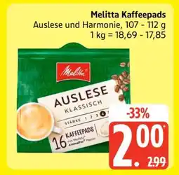 Edeka Melitta Kaffeepads Angebot