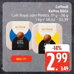 Edeka CoffeeB Kaffee Bälle Angebot