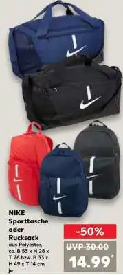 Kaufland NIKE Sporttasche oder Rucksack Angebot