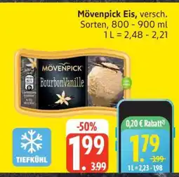 Edeka Mövenpick Eis, versch. Sorten Angebot