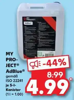 Kaufland MY PROJECT AdBlue gemäß ISO 22241 je 5-l-Kanister Angebot