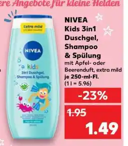 Kaufland NIVEA Kids 3in1 Duschgel, Shampoo & Spülung Angebot