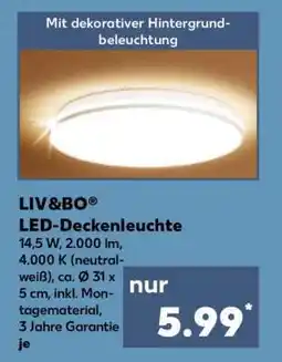 Kaufland LIV&BO LED-Deckenleuchte Angebot