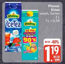 Edeka Pfanner Eistee Angebot