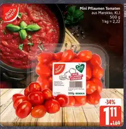 Edeka Mini-Pflaumen- tomaten Angebot