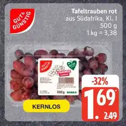 Edeka Tafeltrauben rot Angebot