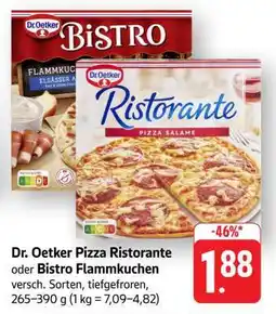 Edeka Dr. Oetker Pizza Ristorante oder Bistro Flammkuchen Angebot
