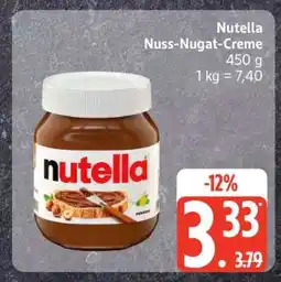 Edeka Nutella Nuss-Nugat-Creme Angebot