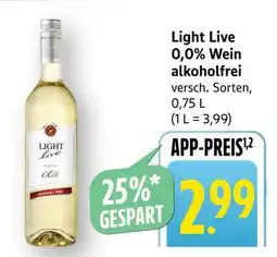 Edeka Light Live 0,0% Wein alkoholfrei Angebot