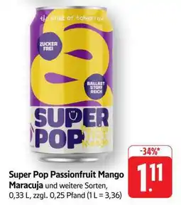 Edeka Super Pop Passionfruit Mango Maracuja Angebot