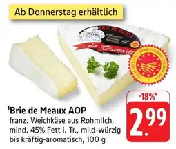 Edeka Brie de Meaux AOP Angebot