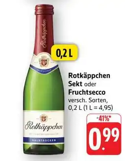 Edeka Rotkäppchen Sekt oder Fruchtsecco Angebot
