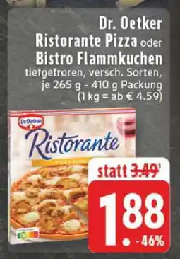 Edeka Dr. Oetker Ristorante Pizza oder Bistro Flammkuchen Angebot