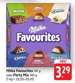 Edeka MILKA Favourites oder Party-Mix Angebot
