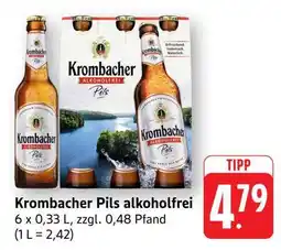 Edeka Krombacher Pils alkoholfrei Angebot