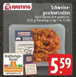 Edeka Rasting Schweinegeschnetzeltes Angebot