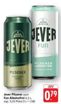 Edeka Jever Pilsener auch Fun Alkoholfrei Angebot
