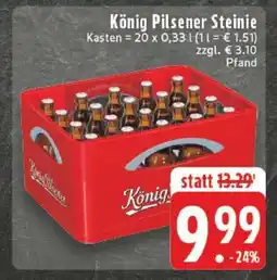 Edeka König Pilsener Steinie Angebot