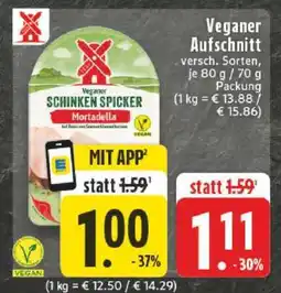 Edeka Veganer Aufschnitt Angebot