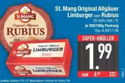 Edeka St. Mang Original Allgäuer Limburger oder Rubius Angebot