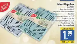 Edeka Mini-Klappbox Angebot