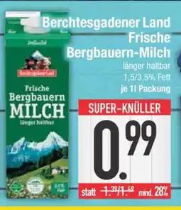 Edeka Berchtesgadener Land Frische Bergbauern-Milch Angebot