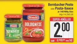 Edeka Bernbacher Pesto oder Pasta-Sauce Angebot