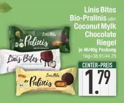 Edeka Linis Bites Bio-Pralinis oder Coconut Mylk Chocolate Riegel Angebot