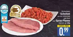 Edeka Strohschwein Schnitzel oder Gyros-Pfanne Angebot