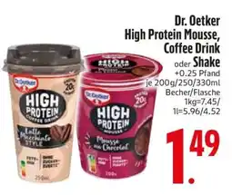 Edeka Dr. Oetker High Protein Mousse, Coffee Drink Shake Angebot