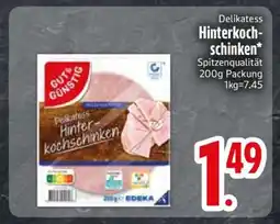 Edeka Delikatess Hinterkochschinken Angebot