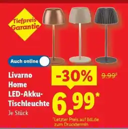 Lidl LIVARNO home LED-Akku-Tischleuchte Angebot