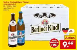 Netto Marken-Discount Berliner Kindl Jubiläums Pilsener oder Alkoholfrei Angebot