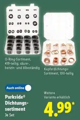 Lidl PARKSIDE Dichtungs-sortiment Angebot