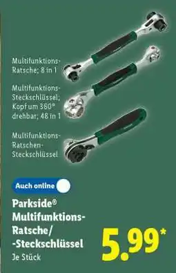 Lidl Parkside Multifunktions-Ratsche/-Steckschlüssel Angebot
