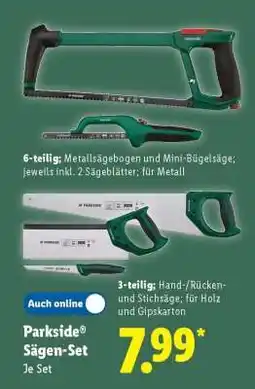 Lidl Parkside Sägen-Set Angebot