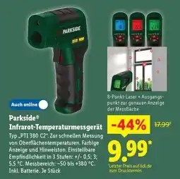 Lidl PARKSIDE Infrarot-Temperaturmessgerät Angebot