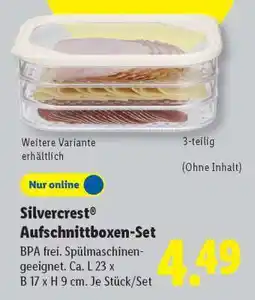 Lidl Silvercrest Aufschnittboxen-Set Angebot