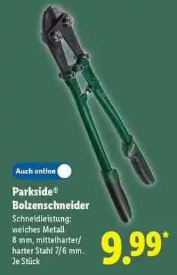 Lidl Parkside Bolzenschneider Angebot
