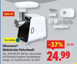 Lidl Silvercrest Elektrischer Fleischwolf Angebot