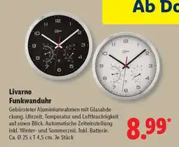Lidl Livarno Funkwanduhr Angebot