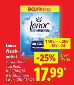 Lidl Lenor Waschmittel Angebot