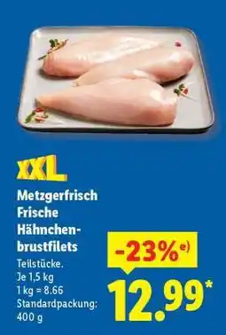 Lidl Metzgerfrisch Frische Hähnchenbrustfilets Angebot
