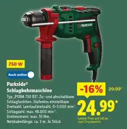Lidl PARKSIDE Schlagbohrmaschine Angebot