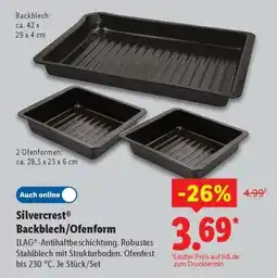 Lidl Silvercrest Backblech/Ofenform Angebot