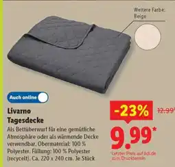 Lidl Livarno Tagesdecke Angebot
