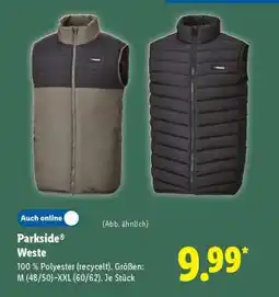 Lidl Parkside Weste Angebot