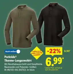 Lidl Parkside Thermo-Langarmshirt Angebot