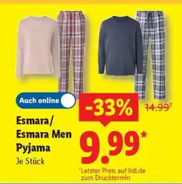 Lidl Esmara/Esmara Men Pyjama Angebot
